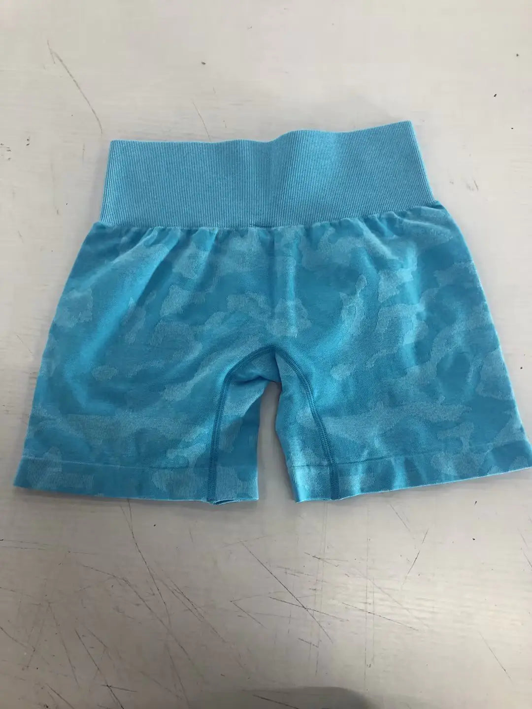 Chic Camo Jacquard Active Shorts