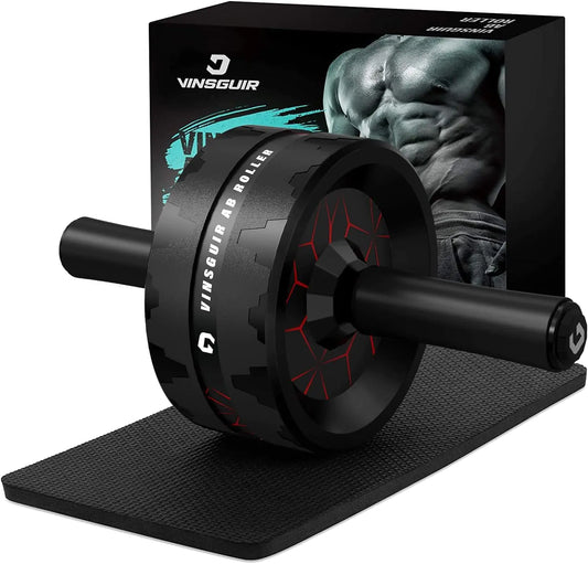 CoreMaster Dual-Wheel Ab Roller with Knee Pad