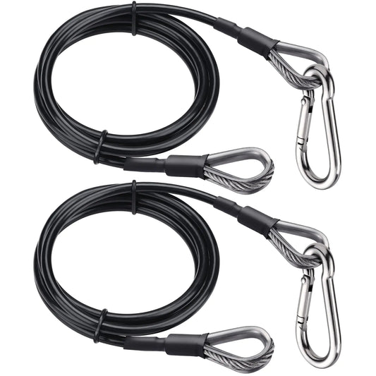 FlexCord 39" Gym Cable Extensions 2-Pack with Carabiners